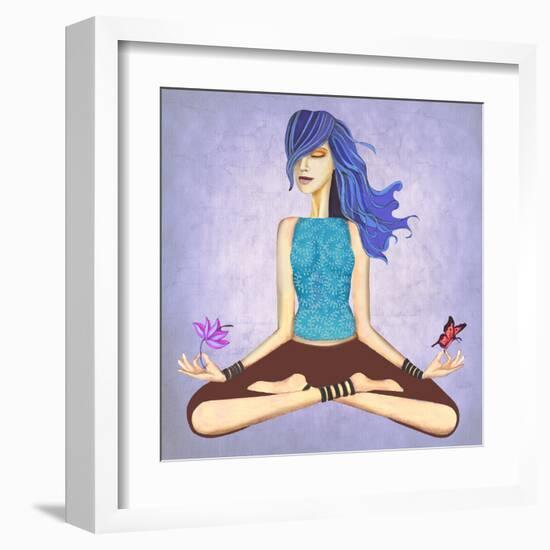 Lotus-Jami Goddess-Framed Art Print