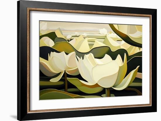 Lotuses-Lea Faucher-Framed Art Print