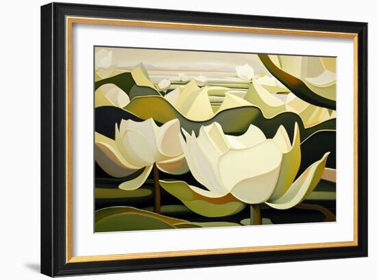 Lotuses-Lea Faucher-Framed Art Print