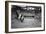 Lou Gehrig Sliding into Home Plate Baseball Photograph - New York, NY-Lantern Press-Framed Art Print