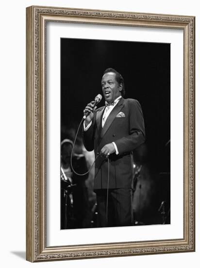 Lou Rawls, Royal Albert Hall, 1990-Brian O'Connor-Framed Photographic Print