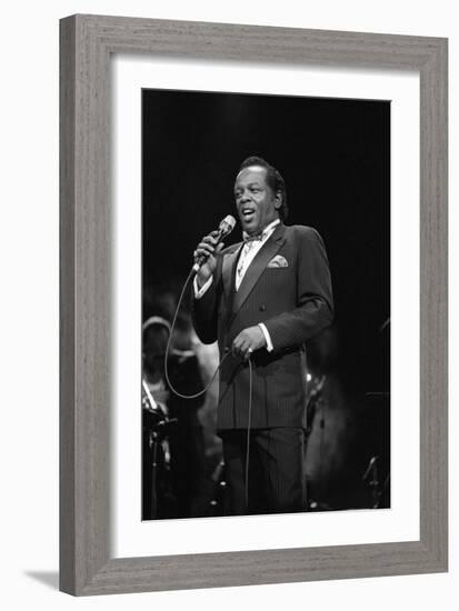 Lou Rawls, Royal Albert Hall, 1990-Brian O'Connor-Framed Photographic Print