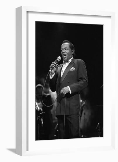 Lou Rawls, Royal Albert Hall, 1990-Brian O'Connor-Framed Photographic Print