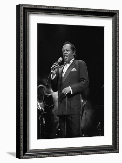 Lou Rawls, Royal Albert Hall, 1990-Brian O'Connor-Framed Photographic Print