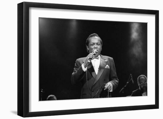 Lou Rawls, Royal Albert Hall, 1990-Brian O'Connor-Framed Photographic Print