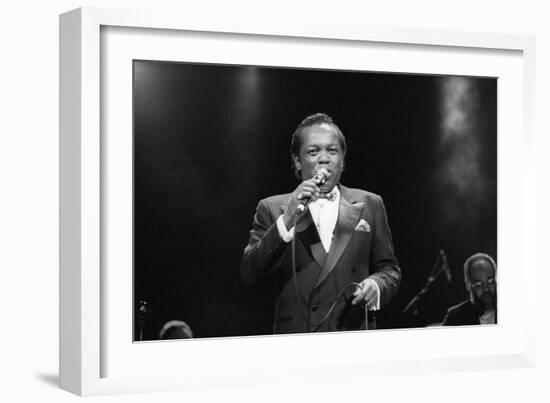 Lou Rawls, Royal Albert Hall, 1990-Brian O'Connor-Framed Photographic Print