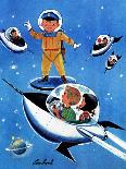 A Day in Outerspace - Jack & Jill-Lou Segal-Giclee Print