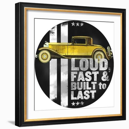 Loud and Fast-null-Framed Giclee Print