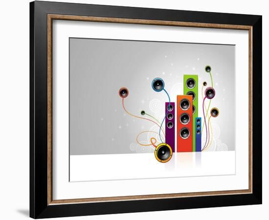 Loudspeakersgarden-vso-Framed Art Print