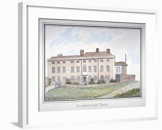 Loughborough House, Stockwell, Lambeth, London, C1800-null-Framed Giclee Print