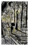The Black Umbrella-Loui Jover-Framed Art Print
