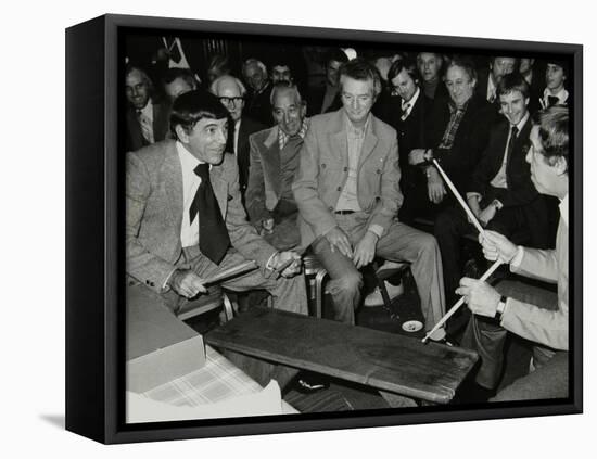 Louie Bellson and Buddy Rich at the International Drummers Association Meeting. London, 1978-Denis Williams-Framed Premier Image Canvas