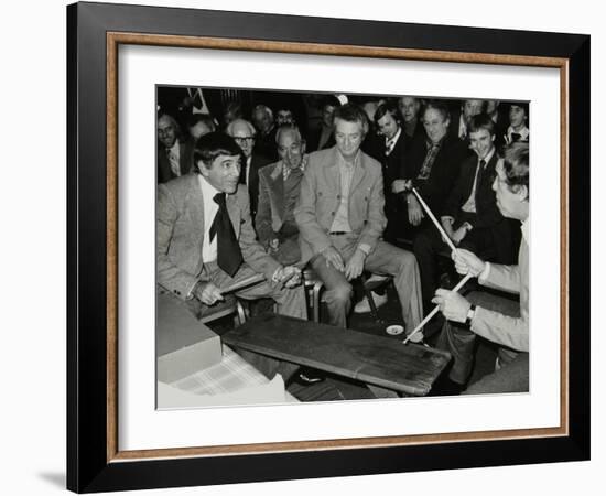 Louie Bellson and Buddy Rich at the International Drummers Association Meeting. London, 1978-Denis Williams-Framed Photographic Print