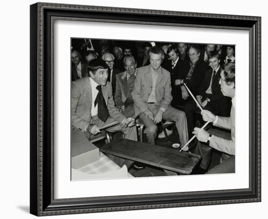 Louie Bellson and Buddy Rich at the International Drummers Association Meeting. London, 1978-Denis Williams-Framed Photographic Print