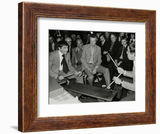 Louie Bellson and Buddy Rich at the International Drummers Association Meeting. London, 1978-Denis Williams-Framed Photographic Print