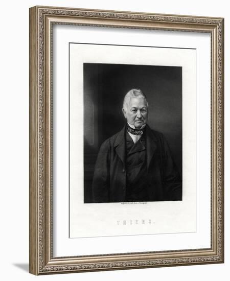 Louis Adolphe Thiers, French Statesman and Historian, 19th Century-W Holl-Framed Giclee Print