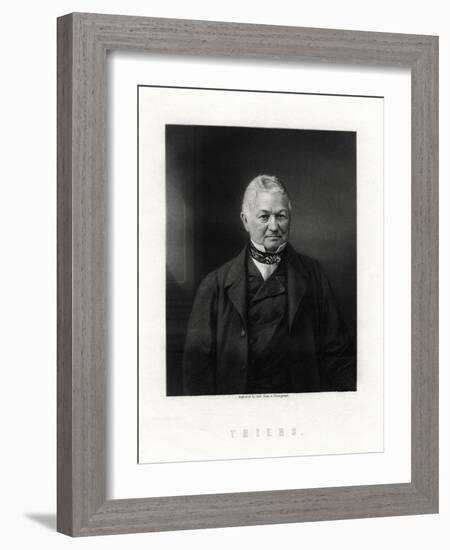Louis Adolphe Thiers, French Statesman and Historian, 19th Century-W Holl-Framed Giclee Print