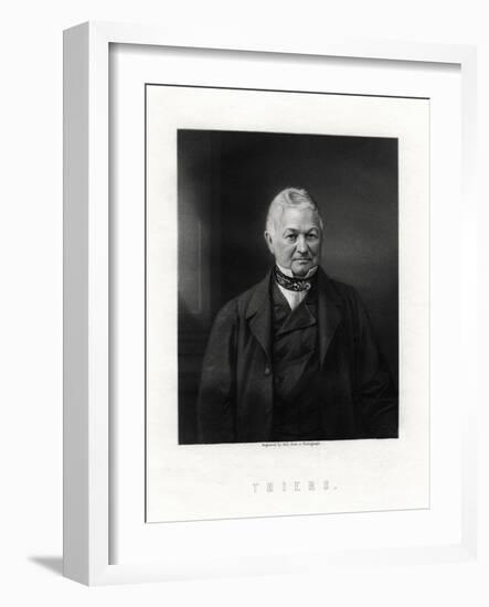 Louis Adolphe Thiers, French Statesman and Historian, 19th Century-W Holl-Framed Giclee Print