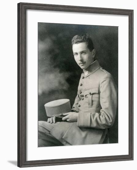 Louis Aragon in Uniform-null-Framed Giclee Print