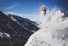 Mike Montgomery Jumping His Downhill Mountain Bike At Canyons Resort-Louis Arevalo-Photographic Print