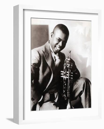 Louis Armstrong, American Jazz Musician-Science Source-Framed Giclee Print