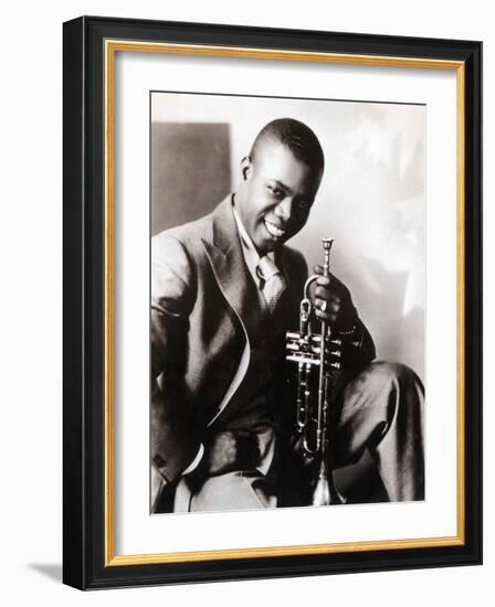Louis Armstrong, American Jazz Musician-Science Source-Framed Giclee Print