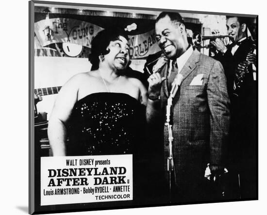 Louis Armstrong, Disneyland (1954)-null-Mounted Photo