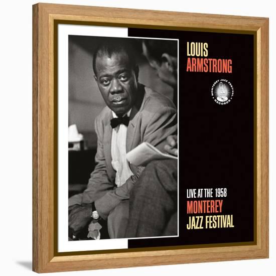 Louis Armstrong, Live at the 1958 Monterey Jazz Fest-null-Framed Stretched Canvas