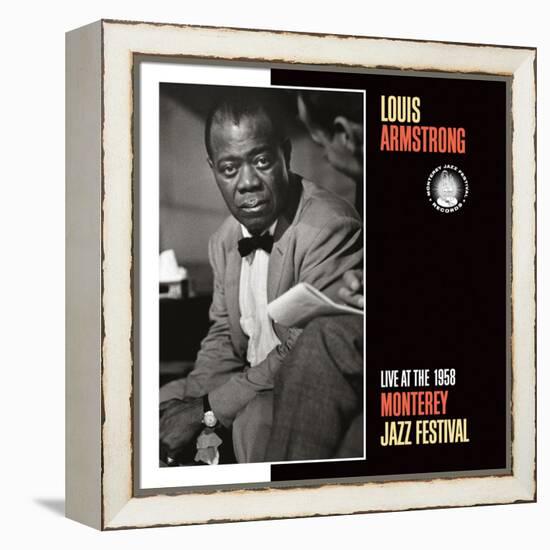 Louis Armstrong, Live at the 1958 Monterey Jazz Fest-null-Framed Stretched Canvas