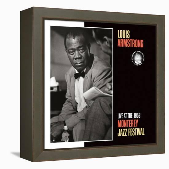 Louis Armstrong, Live at the 1958 Monterey Jazz Fest-null-Framed Stretched Canvas