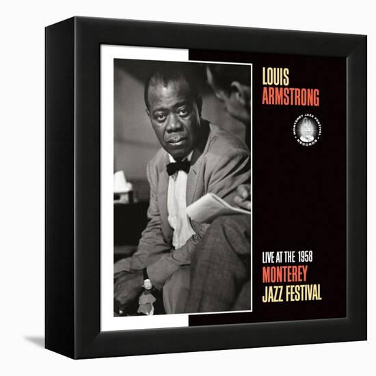 Louis Armstrong, Live at the 1958 Monterey Jazz Fest-null-Framed Stretched Canvas