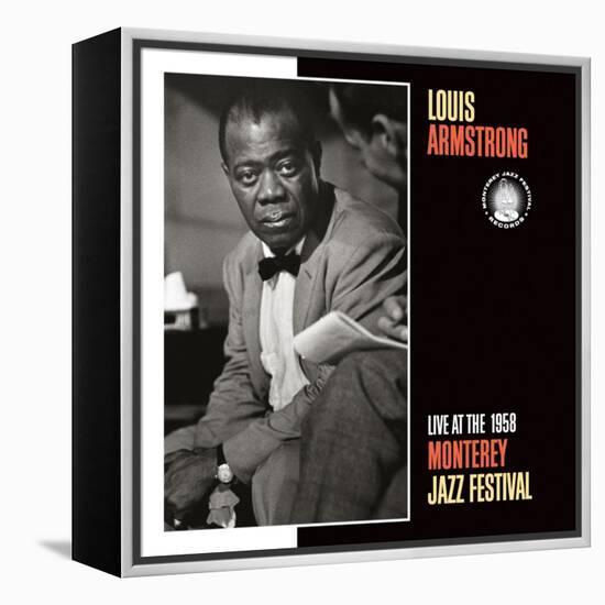 Louis Armstrong, Live at the 1958 Monterey Jazz Fest-null-Framed Stretched Canvas