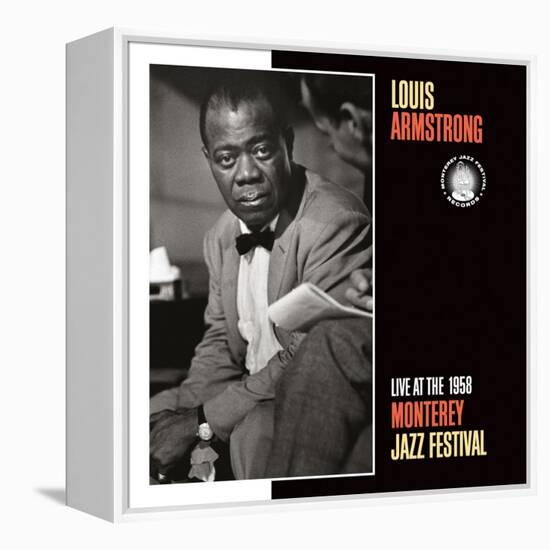 Louis Armstrong, Live at the 1958 Monterey Jazz Fest-null-Framed Stretched Canvas