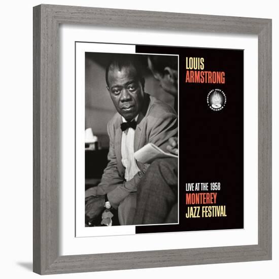 Louis Armstrong, Live at the 1958 Monterey Jazz Fest-null-Framed Art Print