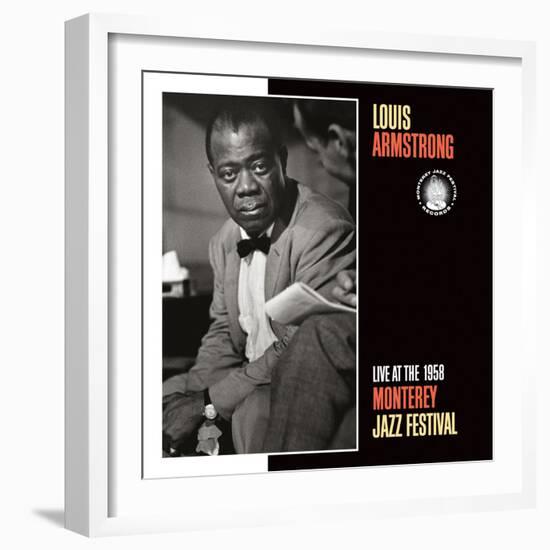 Louis Armstrong, Live at the 1958 Monterey Jazz Fest-null-Framed Art Print