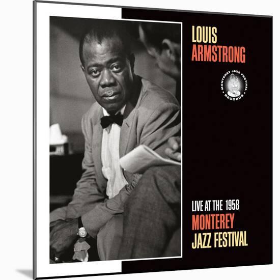 Louis Armstrong, Live at the 1958 Monterey Jazz Fest-null-Mounted Art Print