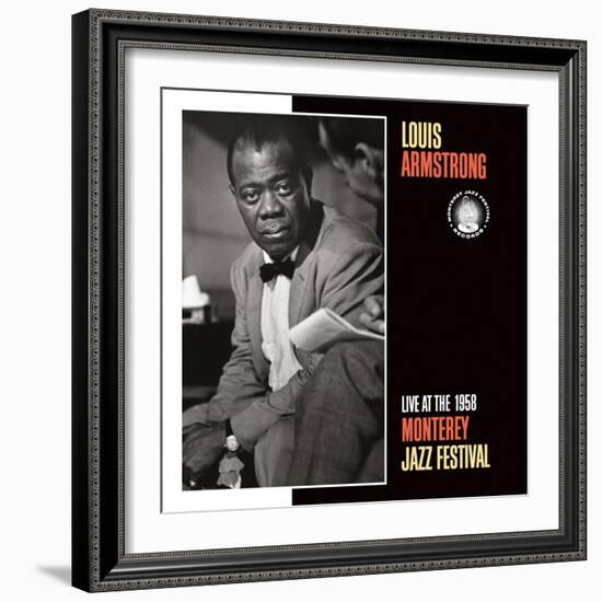 Louis Armstrong, Live at the 1958 Monterey Jazz Fest-null-Framed Art Print