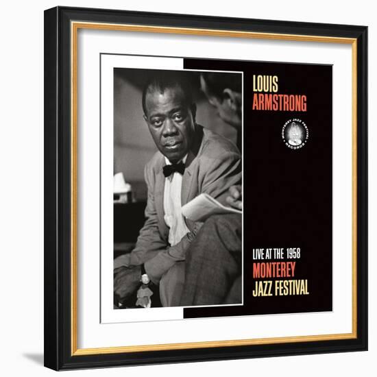 Louis Armstrong, Live at the 1958 Monterey Jazz Fest-null-Framed Art Print