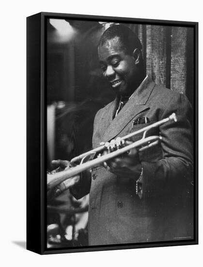 Louis Armstrong-Carl Mydans-Framed Premier Image Canvas