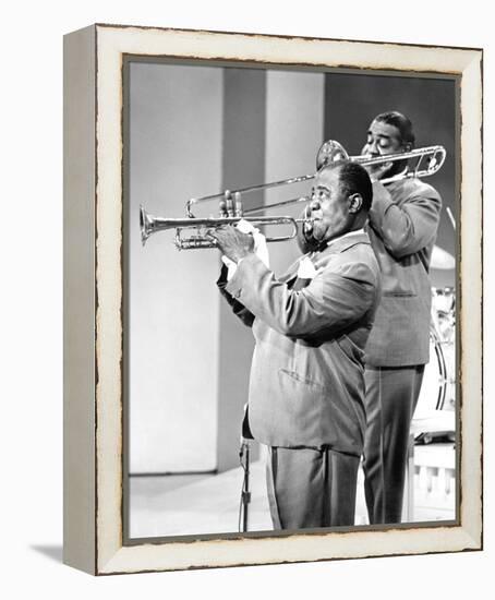 Louis Armstrong-null-Framed Stretched Canvas