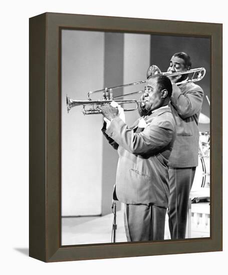 Louis Armstrong-null-Framed Stretched Canvas