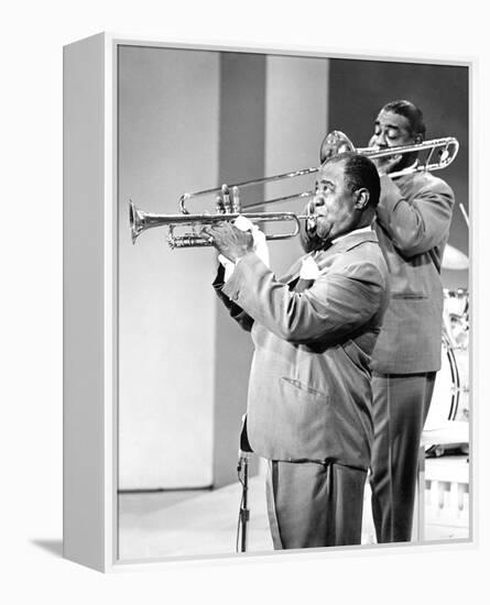 Louis Armstrong-null-Framed Stretched Canvas