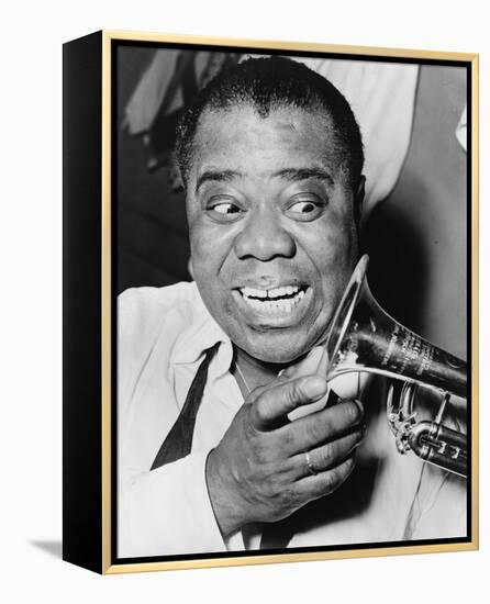 Louis Armstrong-null-Framed Stretched Canvas