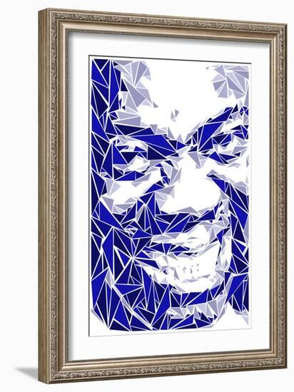 Louis Armstrong-Cristian Mielu-Framed Art Print