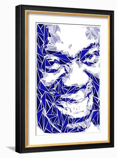 Louis Armstrong-Cristian Mielu-Framed Art Print