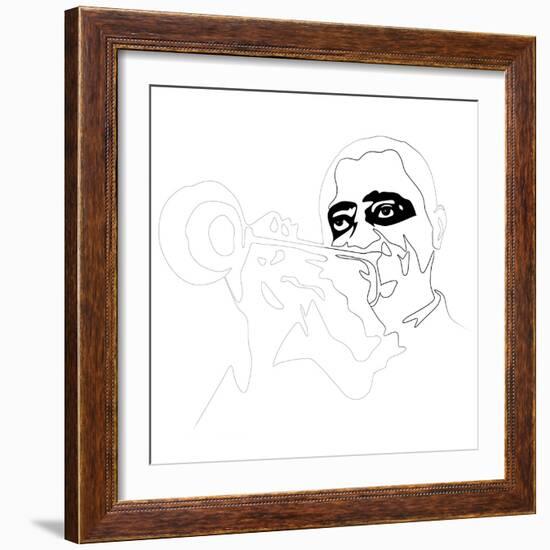 Louis Armstrong-Logan Huxley-Framed Art Print