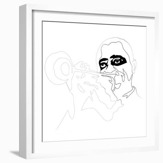 Louis Armstrong-Logan Huxley-Framed Art Print