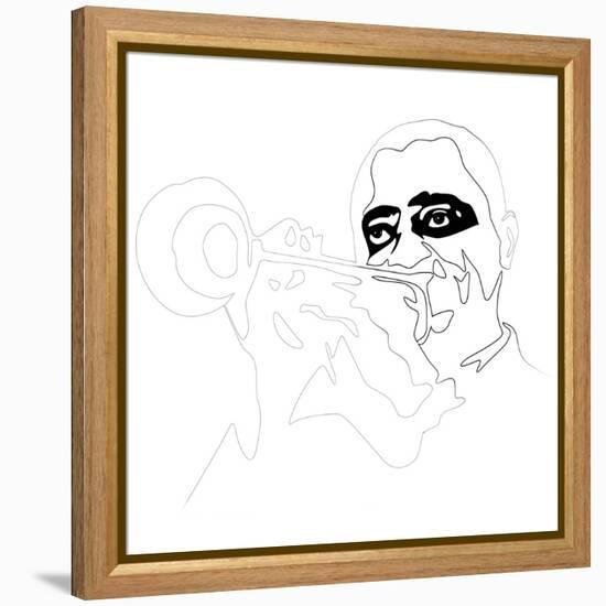 Louis Armstrong-Logan Huxley-Framed Stretched Canvas