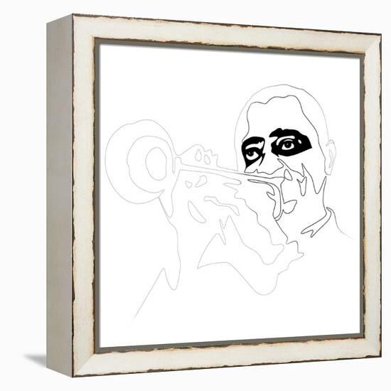 Louis Armstrong-Logan Huxley-Framed Stretched Canvas