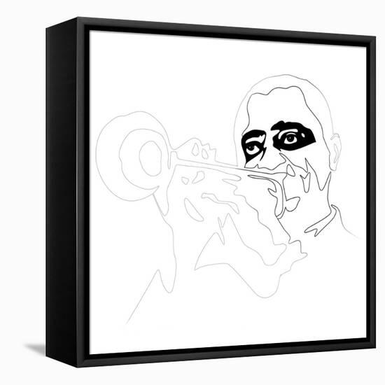 Louis Armstrong-Logan Huxley-Framed Stretched Canvas